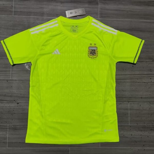 Retro Argentina national 2022 Goalkeeper 2stars green